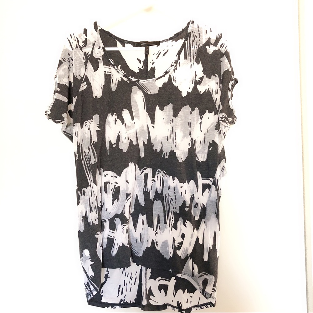 BCBG Max Azria Tunic Sheer Loose Top
